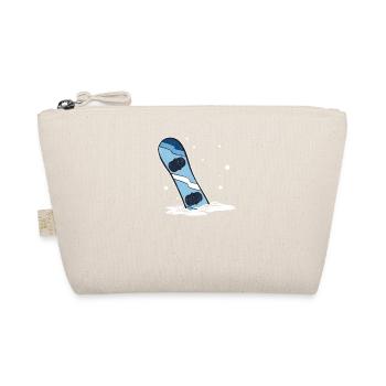 Snowboard In Snowboarder Snowboarder Wintersport - Bio-Täschchen - Natur - Vorne