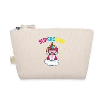 Supercorn | Licorne mignonne | Chemise Licorne | - Trousse biologique - nature - Devant