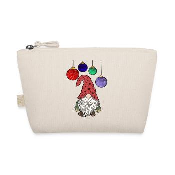 Christmas Gnome Christmas Elves - Organic Pouch - nature - Front