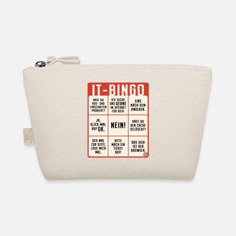 IT Support Bingo Service Desk IT Helpdesk Sysadmin Bio-Täschchen