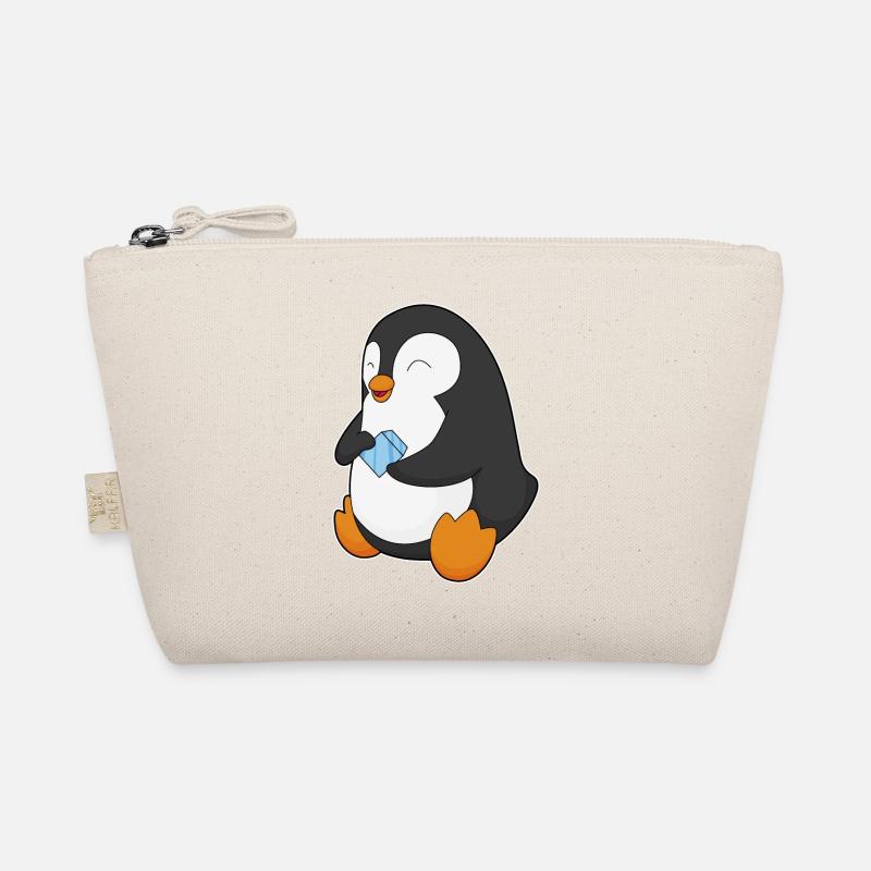 Pinguin Eiswürfel - Bio-Täschchen - Natur