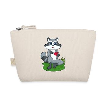 Waschbär Poker Pokerkarten - Bio-Täschchen - Natur - Vorne