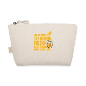 Just Drink Beer and Hang with my Pit Bull - Organic Pouch - nature - Front