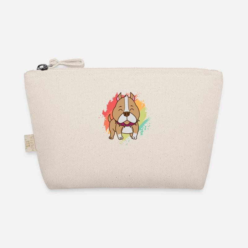 Pit Bull Comic Drawing Dog Pet Organic Pouch