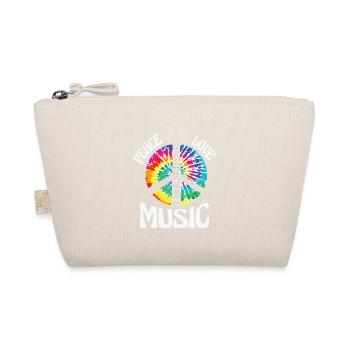 peace love music music is all i need - Organic Pouch - nature - Front