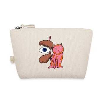 Pet Cat Making Biscuits Christmas - Organic Pouch - nature - Front