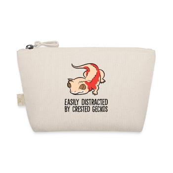Easily Distracted By Crested Geckos - Organic Pouch - nature - Front