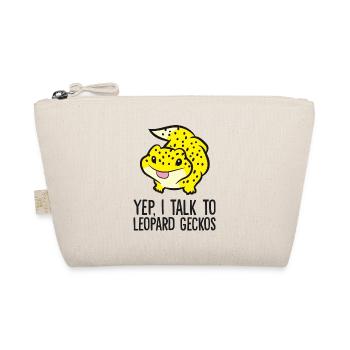 Leopard Gecko Owner Yep I Talk To Leopard Geckos - Organic Pouch - nature - Front