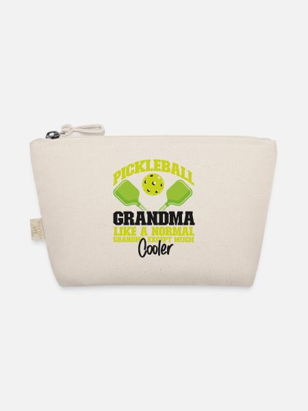 Pickleball Grandma Pickleball - Bio-Täschchen - Natur - Vorne