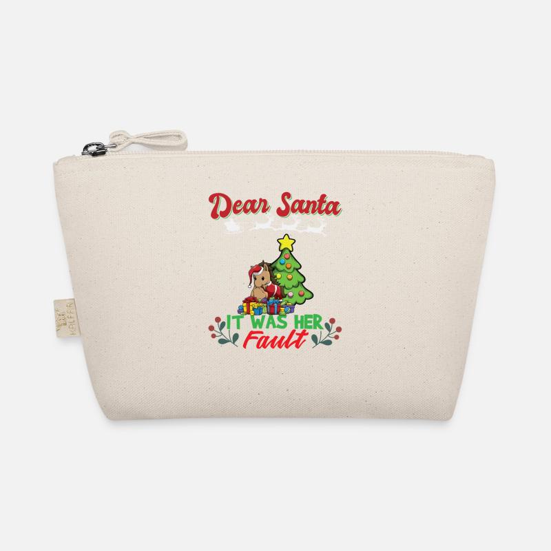 Dear Santa It Was Her Fault Siblings Matching Xmas Bio-Täschchen