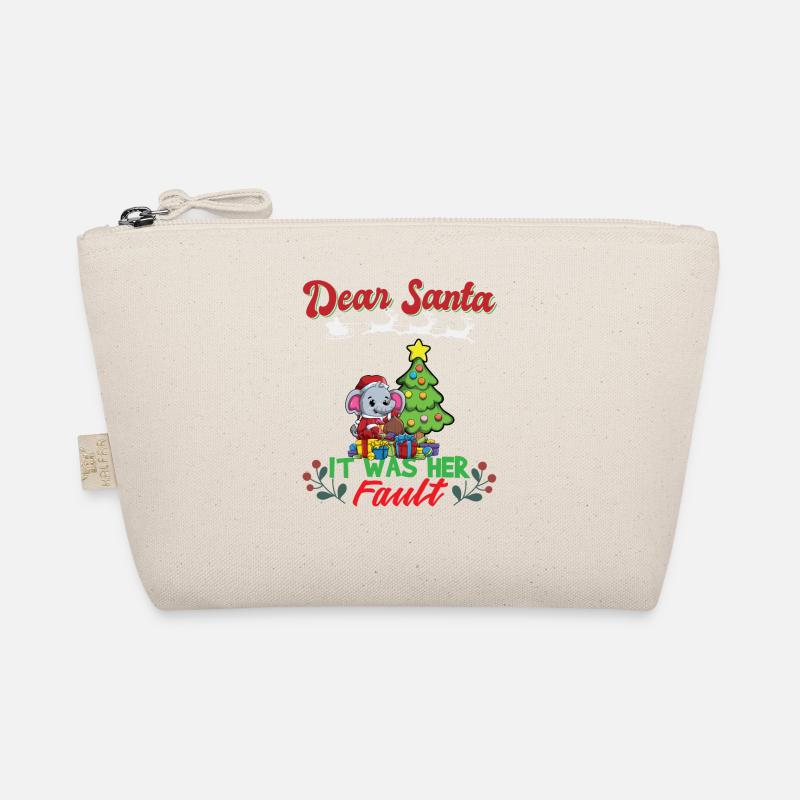 Dear Santa It Was Her Fault Siblings Matching Xmas Bio-Täschchen