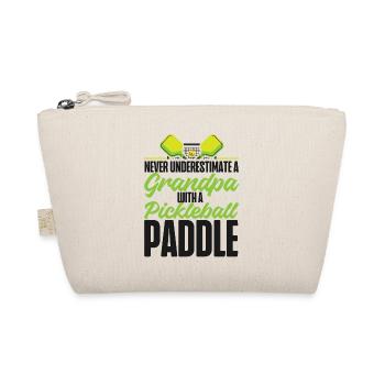 Pickleball Grandpa Never - Bio-Täschchen - Natur - Vorne