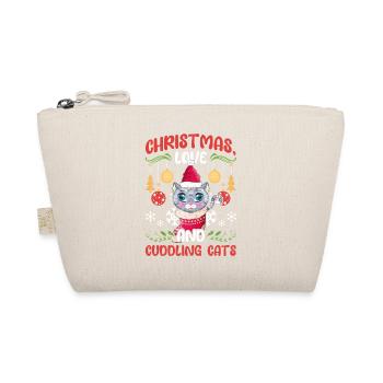 Câlin animal amour Noël, amour chats - Trousse biologique - nature - Devant