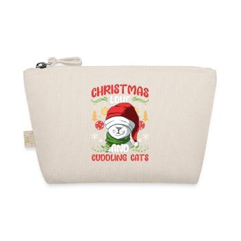 Câlin animal amour Noël, amour chats - Trousse biologique - nature - Devant