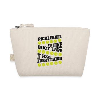 Pickleball Pickleball Is Like Duct - Organic Pouch - nature - Front