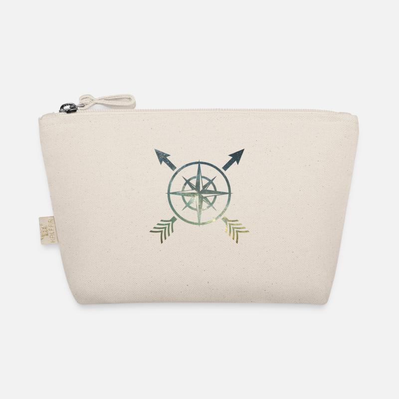 Compass with arrows Organic Pouch