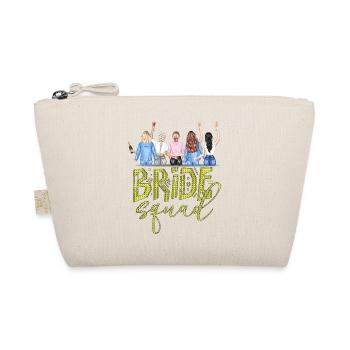 Braut Braut Hochzeit Junggesellenabschied Brautjungfernabschied - Bio-Täschchen - Natur - Vorne
