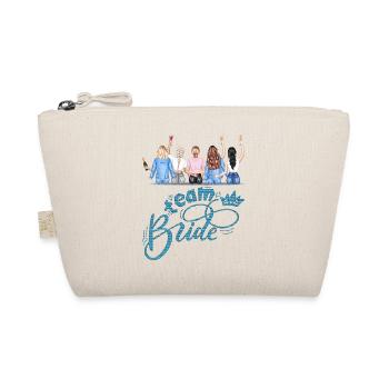 Braut Braut Hochzeit Junggesellenabschied Brautjungfernabschied - Bio-Täschchen - Natur - Vorne