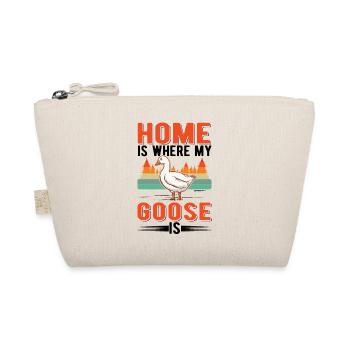 Home is where my Goose is Gänse Gans - Bio-Täschchen - Natur - Vorne