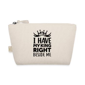 Newly married wedding couple partner look - Organic Pouch - nature - Front