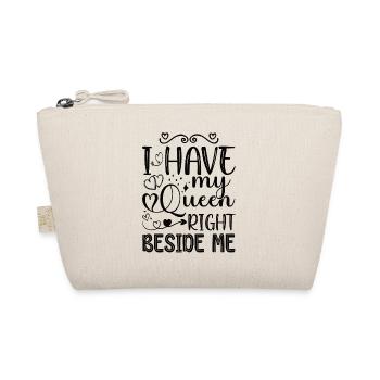 Newly married wedding couple partner look - Organic Pouch - nature - Front