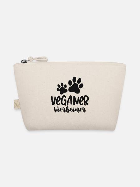 Veganer Vierbeiner - Bio-Täschchen - Natur