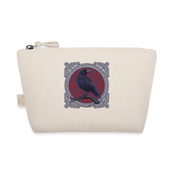 Raven Crow Celtic - Organic Pouch - nature - Front