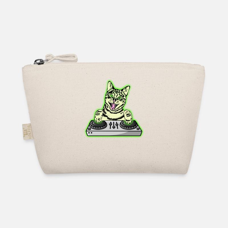 DJ Cat Techno Kitten EDM Dance Music Cat Trousse biologique