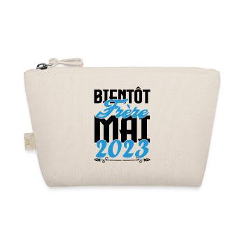 Cadeau Annonce grossesse. bientôt Frère Mai 2023. - Trousse biologique - nature - Devant