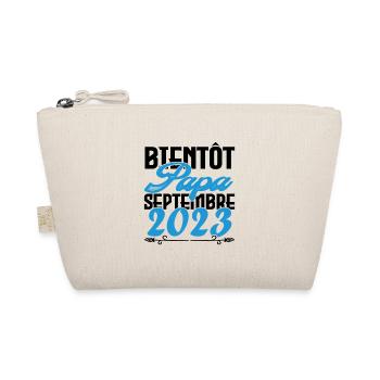 Annonce grossesse bientôt Papa Septembre 2023 - Trousse biologique - nature - Devant