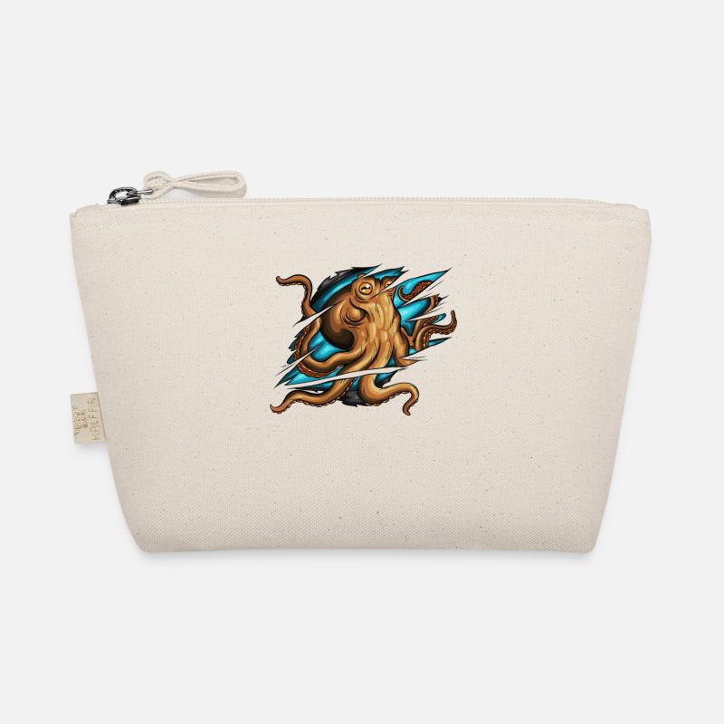 Displaced scratch octopus squid costume Organic Pouch