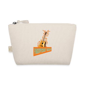 Lustiges Vintage Retro Akustikgitarren Motiv - Bio-Täschchen - Natur - Vorne