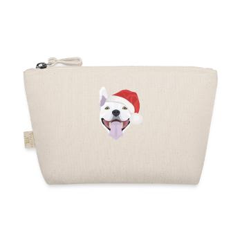 Bull Terrier Joyeux Noël - Trousse biologique - nature - Devant