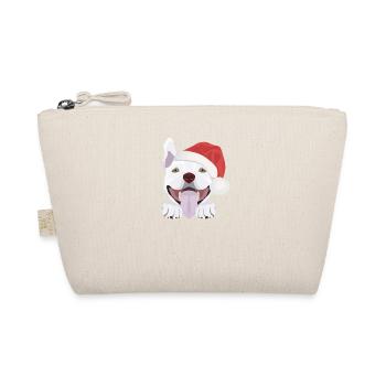 Bull Terrier Joyeux Noël - Trousse biologique - nature - Devant