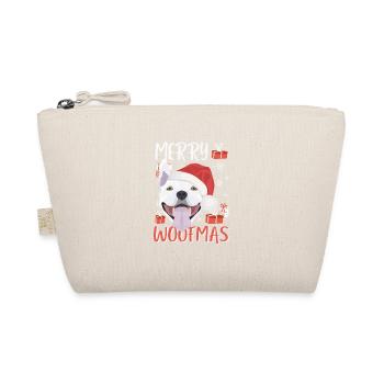 Bull Terrier Joyeux Noël - Trousse biologique - nature - Devant