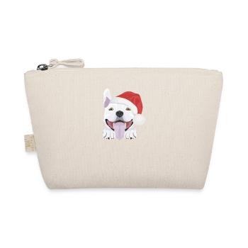 Bull Terrier Joyeux Noël - Trousse biologique - nature - Devant