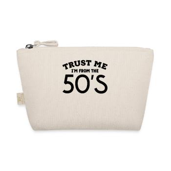 Geboren In Den 50er Jahren Geschenk Geburtstag - Bio-Täschchen - Natur - Vorne