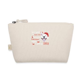 Bull Terrier Joyeux Noël - Trousse biologique - nature - Devant