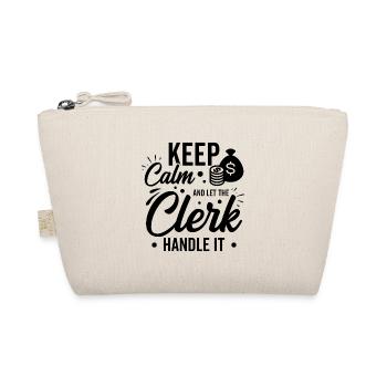 Keep Calm And Let The Bank Clerk Handle It Banker - Bio-Täschchen - Natur - Vorne