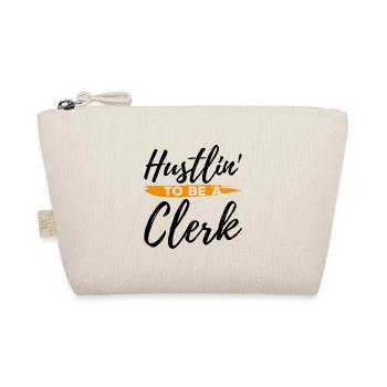 Hustlin To Be A Clerk Bank Clerk Banker Finance Ca - Bio-Täschchen - Natur - Vorne