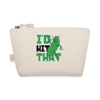 Pickleball Pickle I'd Hit That - Organic Pouch - nature - Front