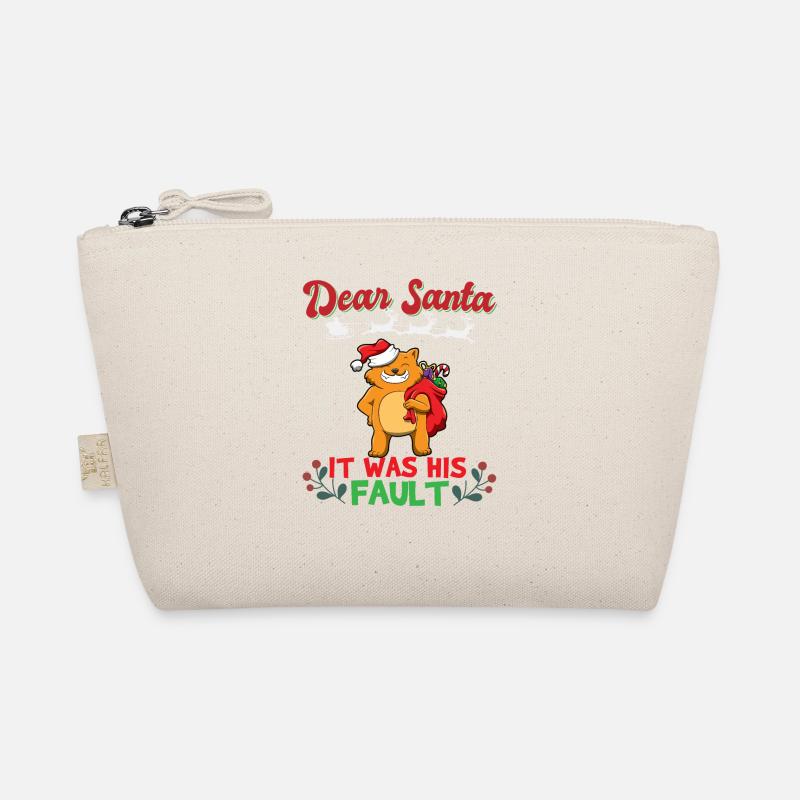 Dear Santa It Was His Fault Siblings Matching Xmas Bio-Täschchen