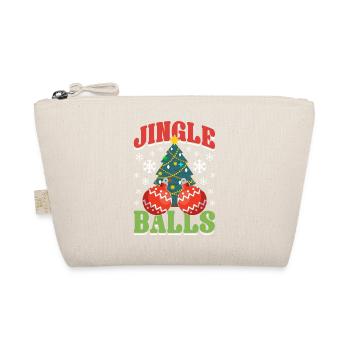 funny Santa saying, funny saying outfit - Organic Pouch - nature - Front
