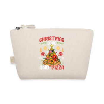 Pizza Junk Food funny saying Christmas, Love - Organic Pouch - nature - Front