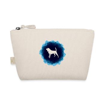 Beagle Beautiful Blue Watercolor Design - Organic Pouch - nature - Front