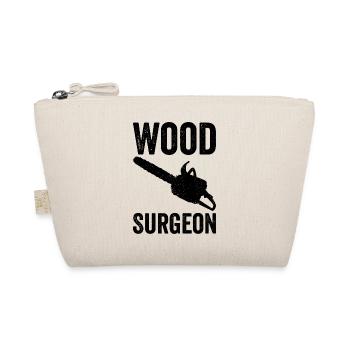 Wood Surgeon Carpenter Woodworker - Organic Pouch - nature - Front