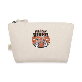 Old School Biker 1996. 27th birthday - Organic Pouch - nature - Front