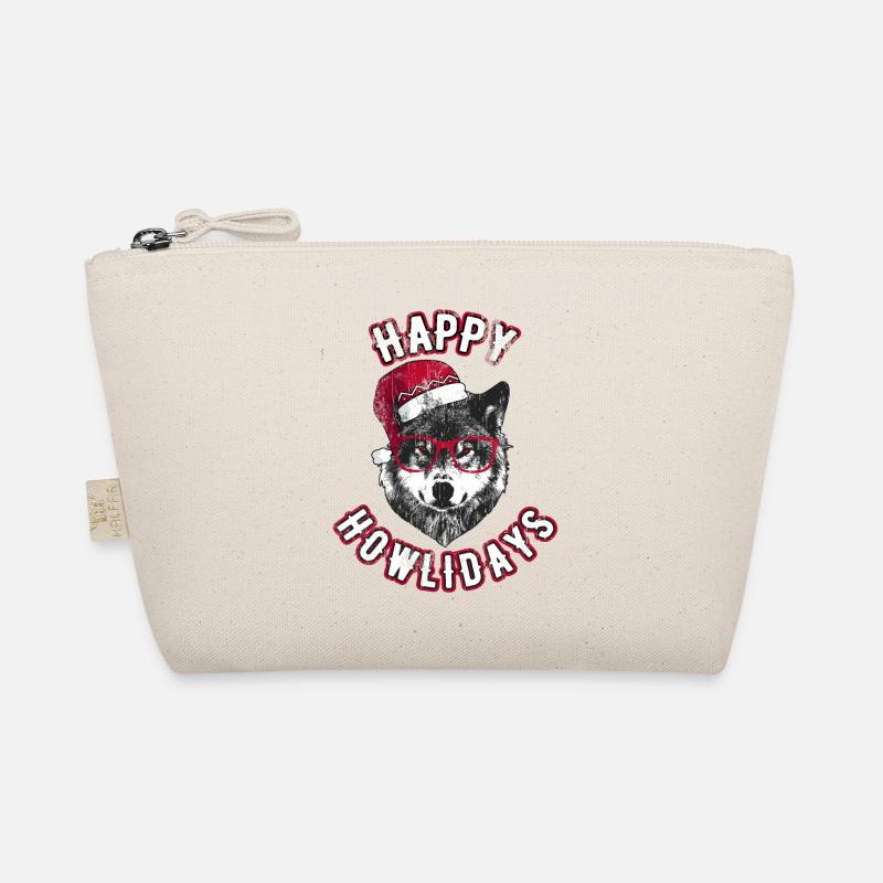 Happy Howlidays – Grumpy Christmas Wolf Bio-Täschchen