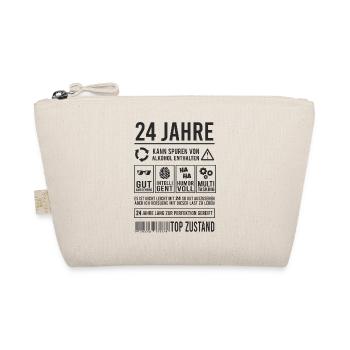 24. Geburtstag Perfektion Lustig 24 Jahre - Bio-Täschchen - Natur - Vorne