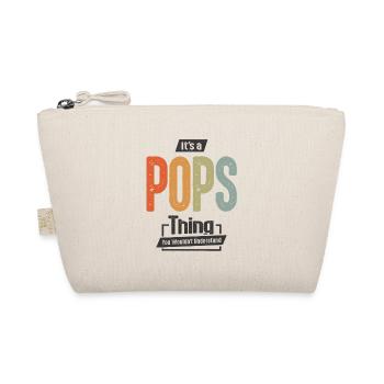 Mens It's a Pops Thing Funny Dad Opa - Bio-Täschchen - Natur - Vorne